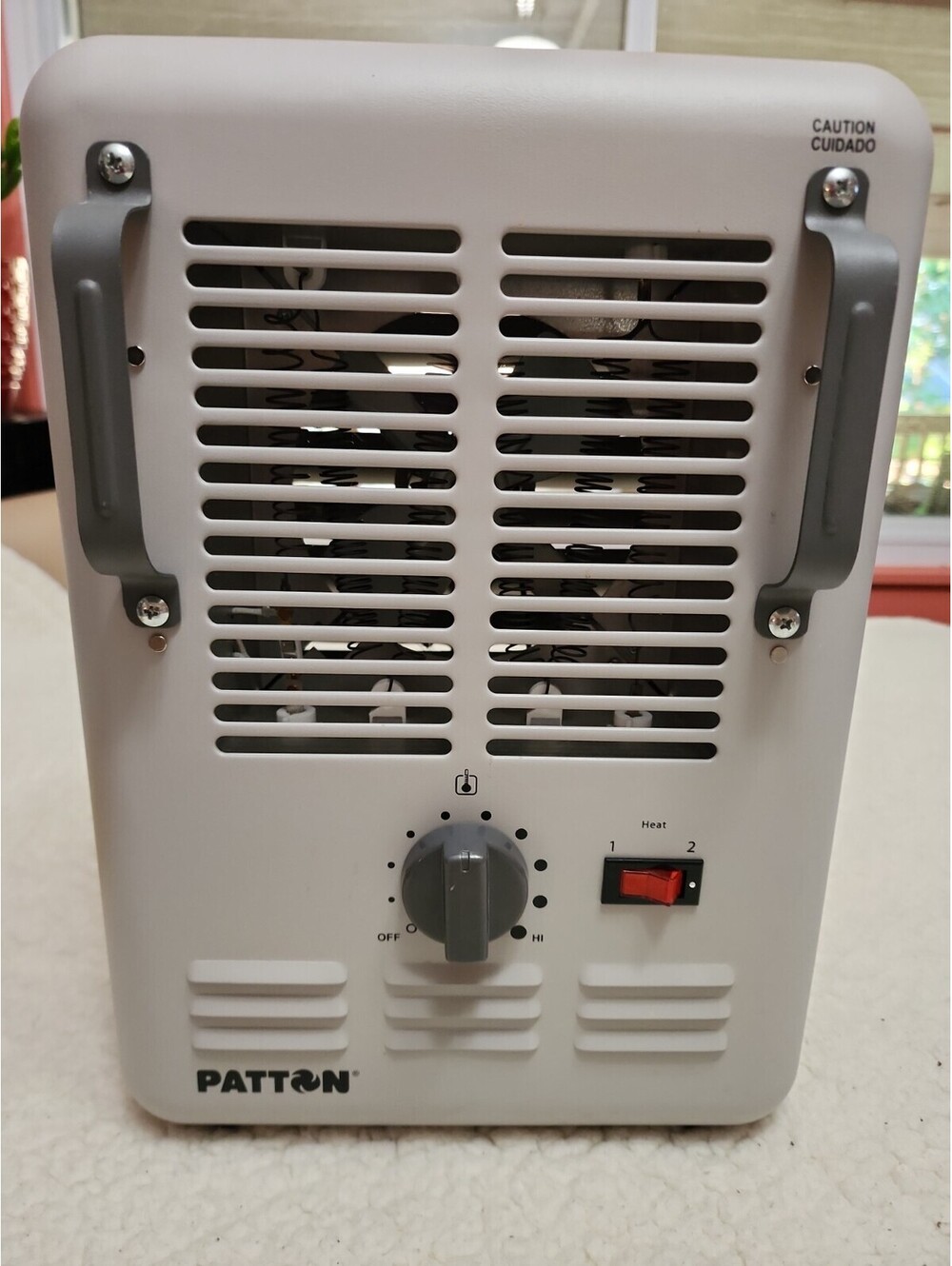 Patton PUH680-N Portable Electric Heater 1500W 120V Gray - TESTED WORKS